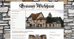 Desktop Screenshot of gronauer-wirtshaus.de